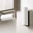 Accessories Shelf Under Cabinet Paper Roll Rack Towel Holder Tissue Hanger &
