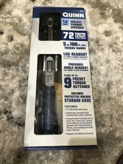 3/8" Drive Electronic Digital Torque Wrench 5-100 Ft-lbs Heavy Duty 72-Tooth