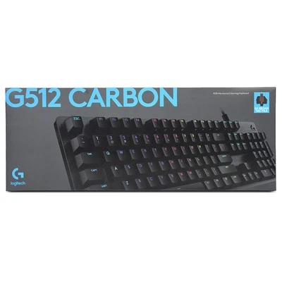 Logitech G512 Carbon RGB Mechanical Gaming Keyboard - GX Brown Tactile (920-0093