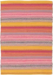 Vintage Hand Woven Kilim Rug 4'0" x 5'10" Traditional Wool Carpet