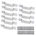 10x Fence Panel Security Brackets Fence Panel Wedges Fence Post Mounting with