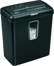Fellowes Powershred FS-6C 6 Sheet Cross Cut Personal Shredder for Home and Office Use - 15 Litre Bin - Security Level P4 - Amazon Exclusive, Black, Standard