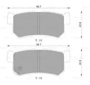 Bosch Rear Brake Pads for Ssangyong Actyon 2L D 20 DT (OM 664.951) 2006-2010