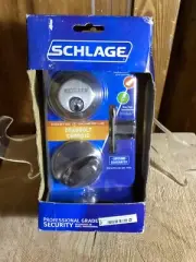 New Schlage B360 Camelot V619 Satin Nickel Single Cylinder Deadbolt