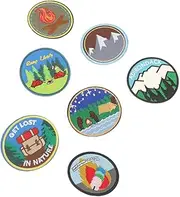 LOLIPPYY 7Pcs Cartoon Animal Embroidery Patches DIY Applique Stickers for Clothing Backpacks Hats Creative Embellishments for Casual Wear Fun Sewing Projects