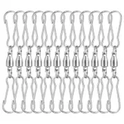 Swivels Dual Clip For Hanging Windsock Wind Spinners Chimes Twisters 12 Pack...