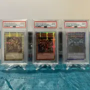 2023 Yu-Gi-Oh! LC01 3 Egyptian God Set QCSE- Attribute Error (ITA) All PSA 10