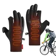 [Generic] Winter Cycling Gloves - Winter Gloves For Women, Cycling Gloves With Touch Screen | Wonderful Present 2 Winter Gloves Anti-Slip With Fingerless Flip Design, Guan