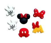 All About Minnie Embellishment Set - Craft Button Scrap Sew Shelly's Buttons