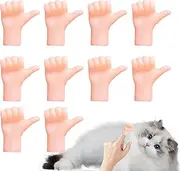 Tiny Hand for Fingers | 10X Miniature Fingers Hand Puppets for Cats,Funny Party Favors, Realistic Gag Props for Pretend Show Comedy Performance Prank Birthday Celebration
