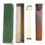 K & E Log Log Duplex Decitrig Slide Rule Leather Case Original Box 4081-3S 10"