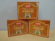 Precious Amber Incense Cones 3 Boxes x 10 Total 30 Cones HEM Free Post AU