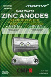 Volvo DPH / DPR Zinc Anode Kit - Martyr - CMDPHKITZ - *NEW* AU Seller