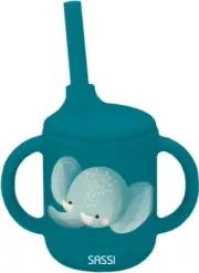 Sassi: Silicone Sippy Cup - Chewy the Elephant