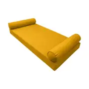 |SLIPCOVER ONLY|S5 Daybed Mattress Bolster Pillow Covers Pipe Trim Queen AD108