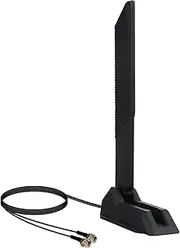 Tri-Band WiFi Antenna 2.4/5/6G RP-SMA Magnetic Base Adapter Antenna with 2.6ft Extension Cable for Asus Z690 B560 H610 H670 B660 Z690 Motherboard 2T2R PCI-E Bluetooth Network Router