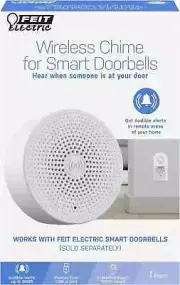 Feit Electric USB Powered Doorbell Speaker Wireless Chime for Smart Doorbells