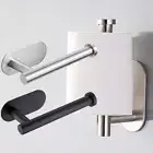 No Drilling Toilet Roll Holder Stainless Steel Stick Storage Under Cabinet