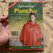Rain Hooded Poncho, Waterproof Lightweight Vinyl Reusable Emergency Adult OSFA