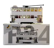 Tiny City P34 Hong Kong Tramways Tram White 1:120