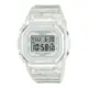 【CASIO】卡西歐 Baby-G 經典方形 100米防水 運動電子錶 BGD-565S-7 透明白