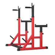 FitnessLab Adjustable Squat Rack Fitness Exercise Weight Lifting Barbell Stand