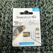 Team 64GB High Endurance microSDXC UHS-I U3, V30 Memory Card with Adapter (#90)