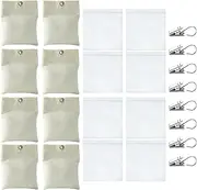 Drapery Weights | 8X Bottom Cabana Drapery Weighted Bags - Holder Clip, Tough Sandbag for Garden Flag, Tablecloth