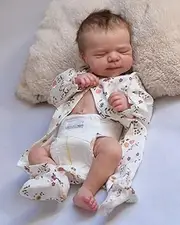 Anano Real Reborn Baby Doll - 18 Inch Silicone Full Body Girl, Lifelike Newborn That Looks Real, Anatomically Correct