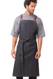 Unisex Berkeley Chef Apron, Indigo Blue, One Size