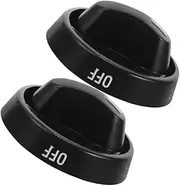 LABRIMP 2pcs Gas Stove Replacement Knobs Ergonomic Plastic Control Knobs for Gas and Electric Cooktops Easy Install Comfortable Grip Modern Design for Kitchen Use