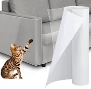 Anti Cat Scratch Furniture Protector, XIULIUU 500 * 20cm Single Side Sticky Couch Protector from Cat Claws, Self-Adhesive Cat Dog Tape, Clear Cat Scratch Deterrent for Furniture Sofa Door Walls
