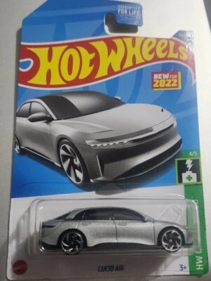 Hot Wheels Lucid Air HW Green Speed Silver