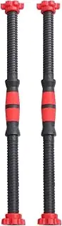 INOOMP 2pcs Dumbbell Bars Set with Spinlock Collars for Weight Lifting and Strength Training Includes Nuts Non Slip Grip for Workouts Random Color Random Color