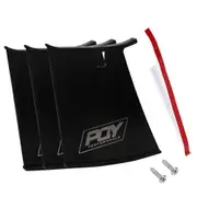 Rear Wing Spoiler Support Stabilizer for Subaru STi 04-07 With PQY Logo JR-WSS01 3 pieces
