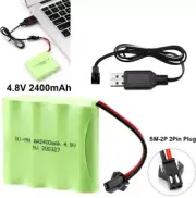 Ni-MH 4.8V 2400mAh AA Rechargeable Battery Pack with SM-2P Plug For RC Truck Car