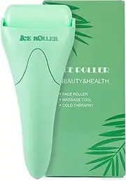Ice Roller for Face and Body Massage, Facial Roller Skin Care Tool for Reduce Wrinkles and Puffiness, Migraine Pain Relief and Skin Tighten, Cold Therapy for Cooling and Calming(Green)