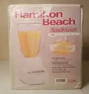 New Vintage Hamilton Beach Blender 10 Speed Model 50200 40oz Glass Pitcher 2003