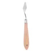 No.3 Painting Palette Knife Stainless Steel Pointy Spatula Beech Wood Handle