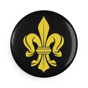 Gold Black Fleur de Lis Magnet Bottle Opener Royalty Beauty We Can Do Any Color