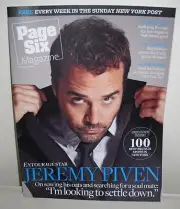 #3000 New York Post Page Six Magazine October 26, 2008 On Cover Jeremy Piven