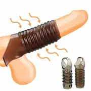 Men Penis-Sheath-Penis Extender-Erection-Enlarger Enhancer Sleeve Girth Extende