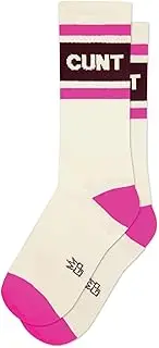[Gumball Poodle] Novelty Crazy Gym Crew Socks for Men, Women and Teens, (Made in the USA) fit a women’s size 6 to men’s size 15,