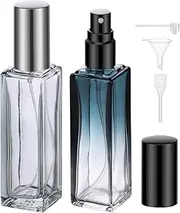 Segbeauty Travel Perfume Refillable Bottle, 2 PCS 20ml Perfume Spray Bottle Glass, Fine Mist Spray Bottleportable Perfume Sprayer, Perfume Atomizer Set for Purse, Pocket, Handbag