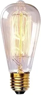 Edison E27 40W Bulb Industrial Globe Bulb Filament Lamp Retro Vintage Light Shape A
