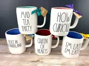 Disney’s ALICE IN WONDERLAND Double Sided Mug Set By Rae Dunn Brand New