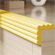 Foam Safety Strips, Self-Adhesive W Shape Table Protectors Corners Cushion Bumper, Edge Children's Anti Collision Strip for Glass Table Furniture Fireplace，Brown-5m/16.4ft