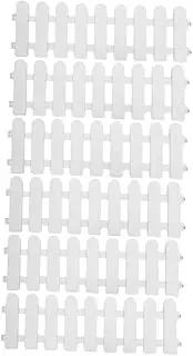 Portable Pet Fence 6 Pack Outdoor Garden Picket Fence Decorative Landscape Border Easy Assembly for Tortoises Reptiles and Backyard Enclosures