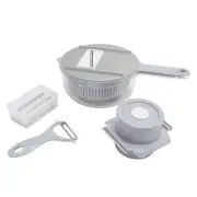 Vegetable Chopper Mandoline Slicer with Container Cheese Grater Food Veggie C...
