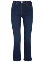 Frame Le High Straight Cropped Jeans - Blue - W30 W30
